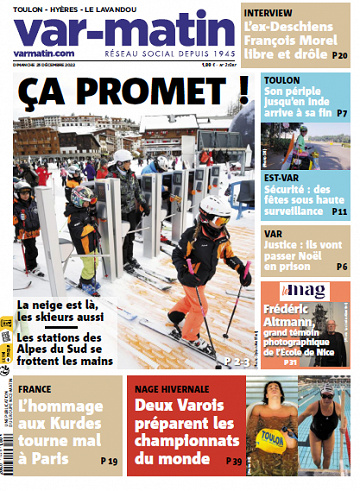 Var-Matin du Dimanche 25 Décembre 2022