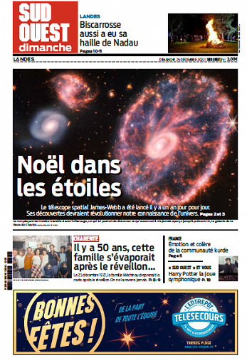Sud Ouest du Dimanche 25 Décembre 2022