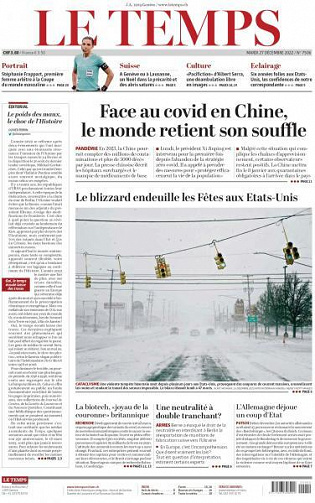 Le Temps - 27 Décembre 2022