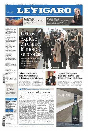 Le Figaro du Vendredi 30 Décembre 2022