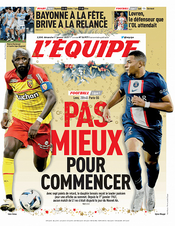 L’équipe du Dimanche 1er Janvier 2023