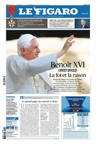 Le Figaro du Lundi 2 Janvier 2023