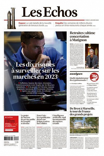 Les Echos du Mardi 3 Janvier 2023