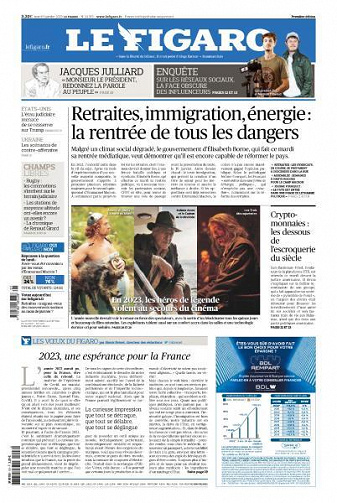 Le Figaro du Mardi 3 Janvier 2023