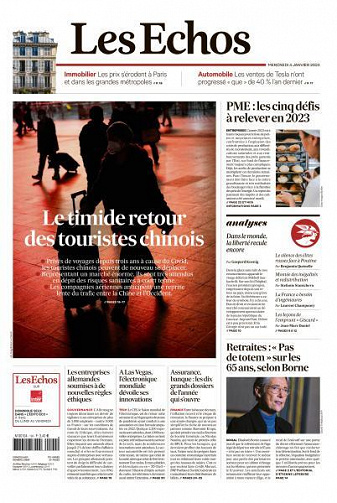 Les Echos du Mercredi 4 Janvier 2023