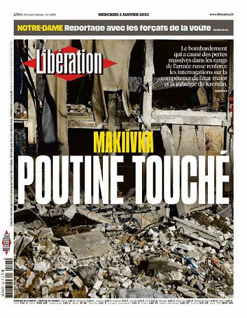 Libération du Mercredi 4 Janvier 2023