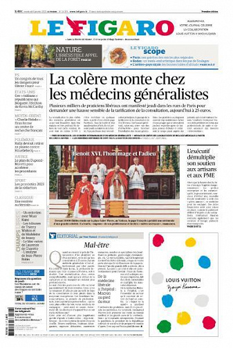 Le Figaro du Vendredi 6 Janvier 2023