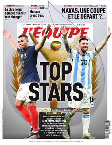 L’equipe du Vendredi 6 Janvier 2023