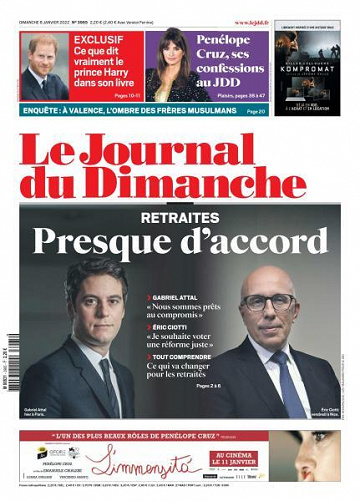 Le Journal du Dimanche - 8 Janvier 2023