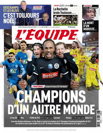 L’equipe du Dimanche 8 Janvier 2023