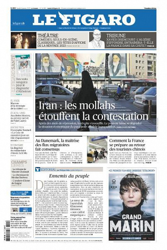 Le Figaro du Lundi 9 Janvier 2023