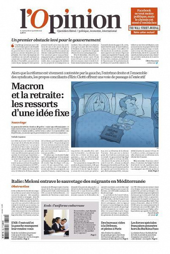 L’Opinion - 9 Janvier 2023