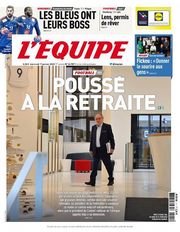 L’equipe du Mercredi 11 Janvier 2023