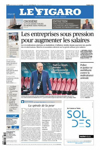 Le Figaro du Jeudi 12 Janvier 2023