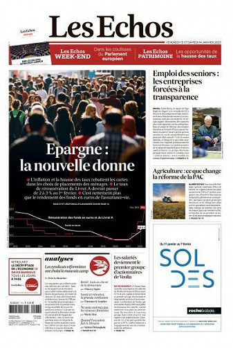 Les Echos du Vendredi 13 et Samedi Janvier 2023