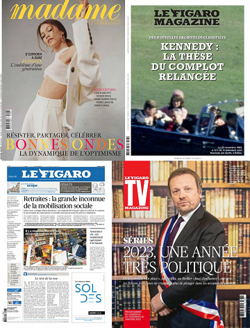 Pack Le Figaro et ses 3 suppléments - Vendredi 13 Janvier 2023