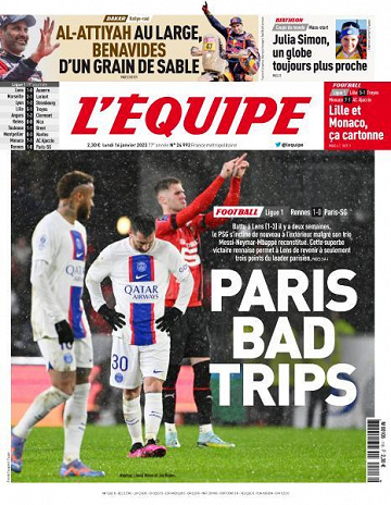 L’equipe du Lundi 16 Janvier 2023
