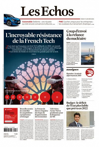 Les Echos du Mardi 17 Janvier 2023
