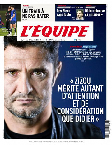 L’equipe du Mardi 17 Janvier 2023