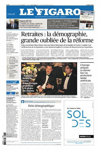 Le Figaro du Mercredi 18 Janvier 2023