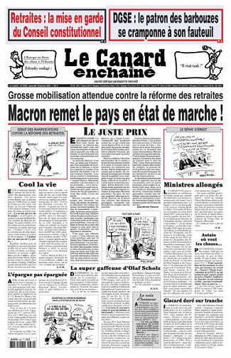 Le Canard enchaîné - 18 Janvier 2023