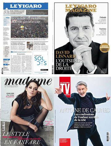 Pack Le Figaro et ses 3 suppléments - Vendredi 20 Janvier 2023