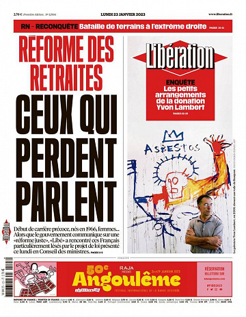 Libération du Lundi 23 Janvier 2023