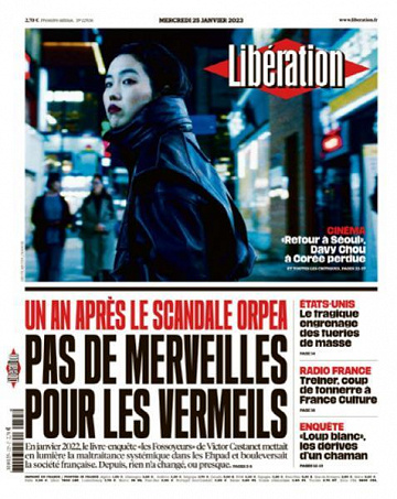 Libération du Mercredi 25 Janvier 2023