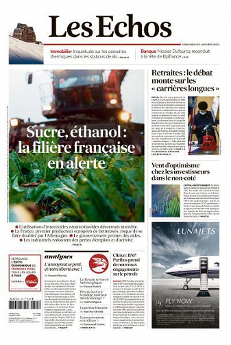 Les Echos du Mercredi 25 Janvier 2023