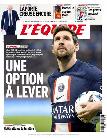 L’equipe du Mercredi 25 Janvier 2023