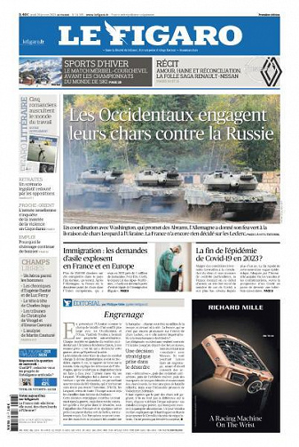 Le Figaro du Jeudi 26 Janvier 2023