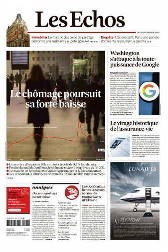 Les Echos du Jeudi 26 Janvier 2023