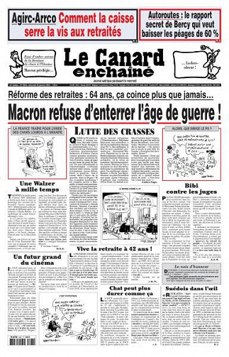 Le Canard enchaîné - 25 Janvier 2023