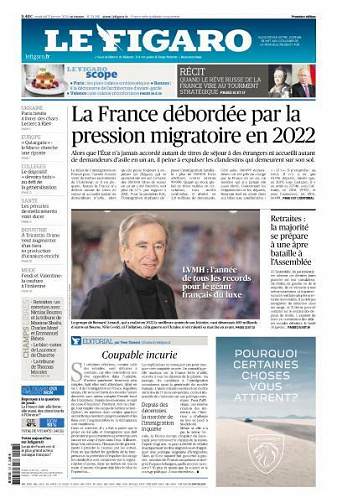 Le Figaro du Vendredi 27 Janvier 2023