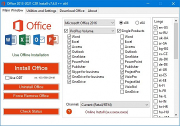[Windows] Office 2013-2021 C2R Install 7.5.0.3 + Lite