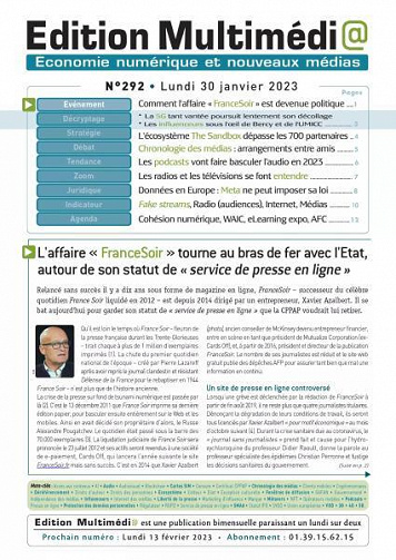 Édition Multimédia - 30 Janvier 2023