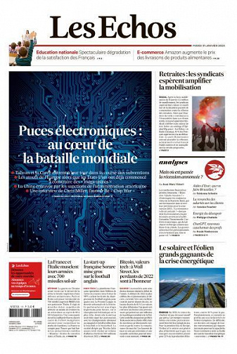 Les Echos du Mardi 31 Janvier 2023