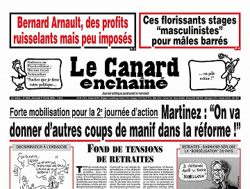 Le Canard enchaîné N°5334 Du 01 Février 2023