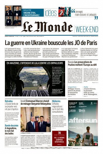 Le Monde du Samedi 4 Février 2023