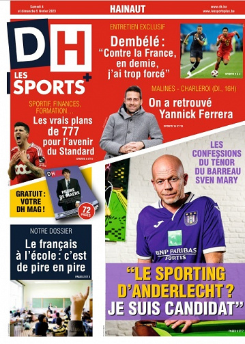 DH Les Sports Hainaut Samedi 04 et Dimanche 05 Fevrier 2023