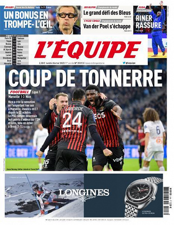 L’equipe du Lundi 6 Février 2023