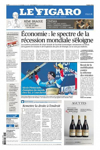 Le Figaro du Mercredi 8 Février 2023