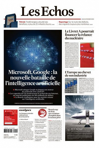 Les Echos du Jeudi 9 Février 2023