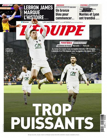 L’equipe du Jeudi 9 Février 2023