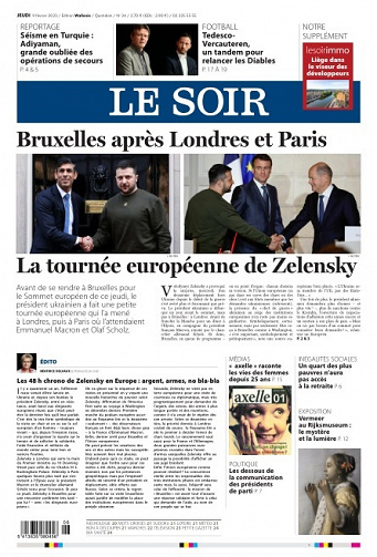 Le Soir Wallonie Du Jeudi 09 Fevrier 2023