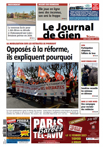 Le Journal de Gien du Vendredi 10 Février 2023