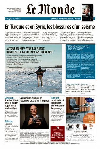 Le Monde du Dimanche 12 et Lundi 13 Février 2023