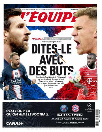L’equipe du Mardi 14 Février 2023