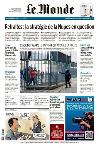 Le Monde du Mercredi 15 Février 2023