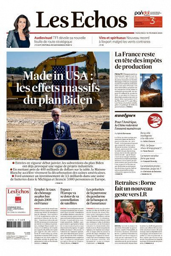Les Echos du Mercredi 15 Février 2023